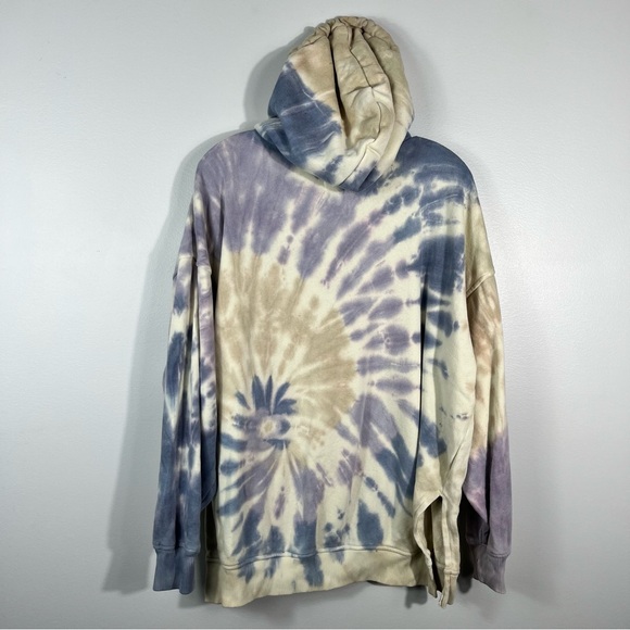 American Eagle Colorful Tie Fye Boxy Oversized Fit Hoodie Sweatshirt Small S - Picture 2 of 4